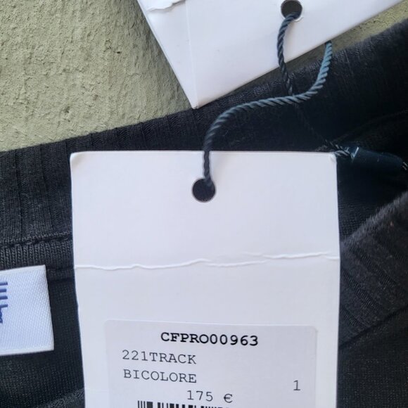 Claudie Pierlot NWT Green Black Bicolore Track Stretch-cotton Midi‎ Dress Size S - Picture 6 of 11